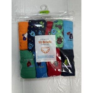 Primark 10 Briefs Cotton Rich Toddler Boys 4/5 Years 110cm